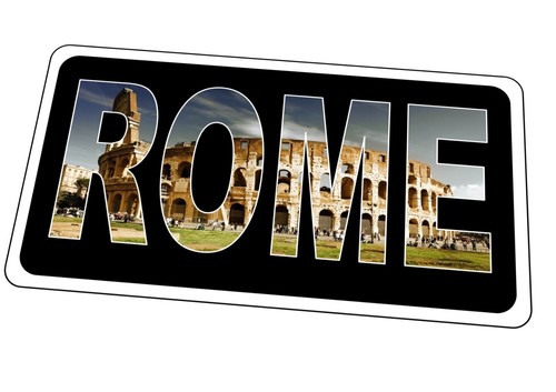 Rome italy metal sign - rome,