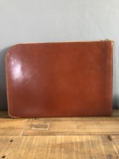 Vintage Brown Leather Zipped