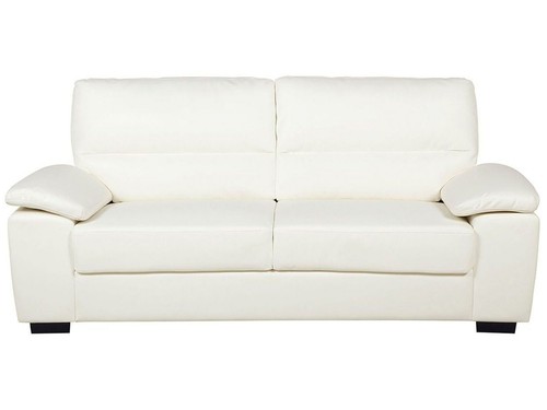 Seater faux leather sofa - seater,