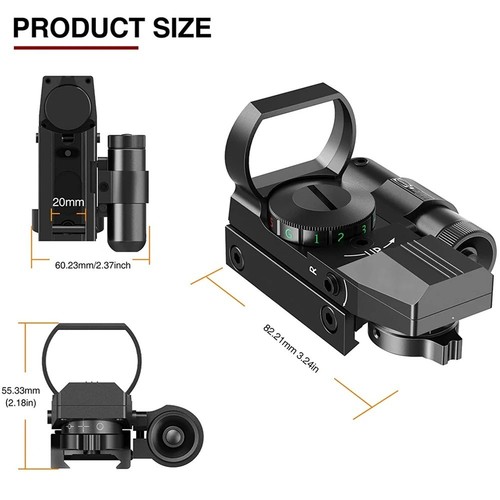 Red green dot sight 1x33mm - red,
