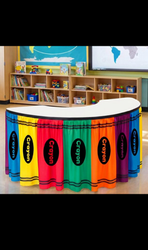 Colorful crayon teacher - colorful,