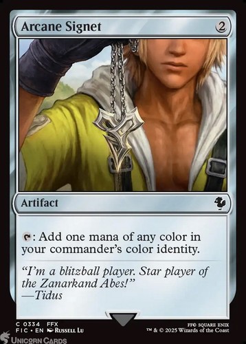 Arcane signet mint - arcane, card