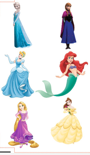Disney princesses half body - disney,