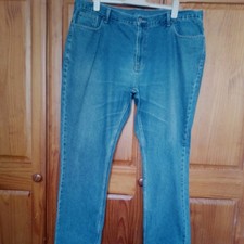 George Blue Regular Denim Jeans Size Waist 44 Leg 32