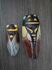 2 x Vintage French Cicada Fly