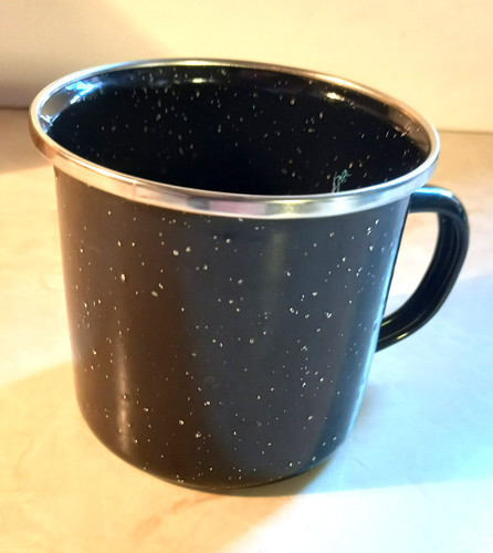 Enamel mug cup 350ml stainless - mug,