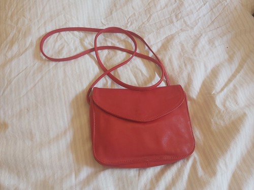 Tula red real leather bag - red,
