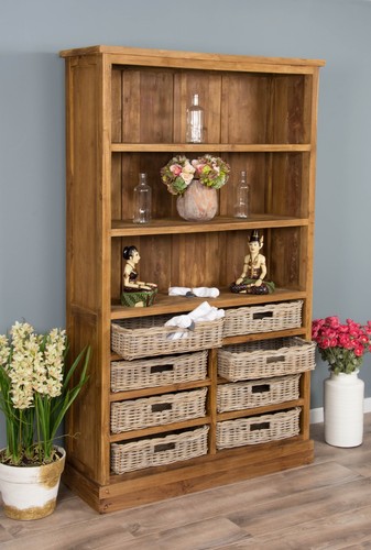 Reclaimed teak bookcase - reclaimed, /