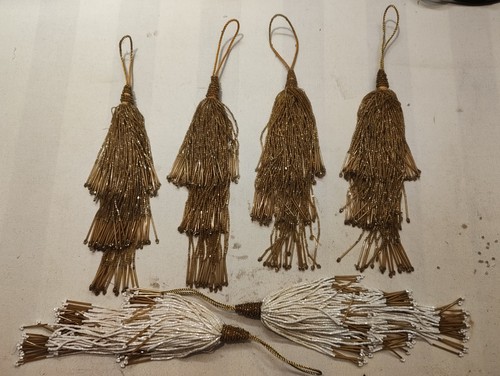 Heavy beaded tassels 6 - tassels, x