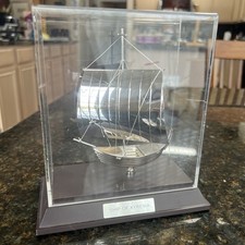 Decorative Silver Plated Ship