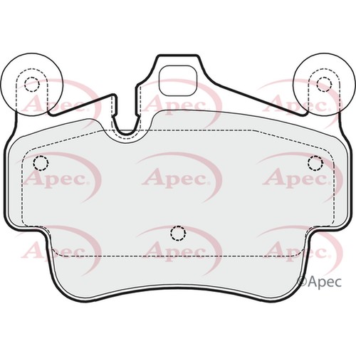 Brake pads set - brake, porsche