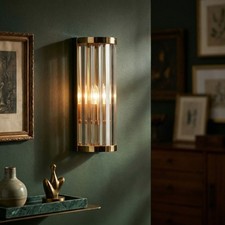 Art Deco Gold Finish Fluted