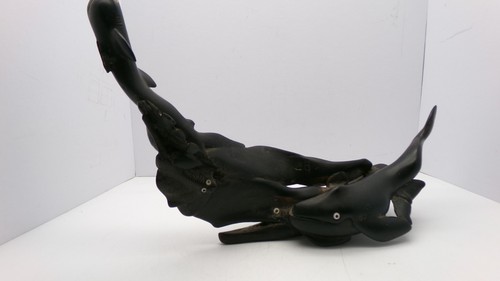 Unusual hand carved wooden sea - carved,