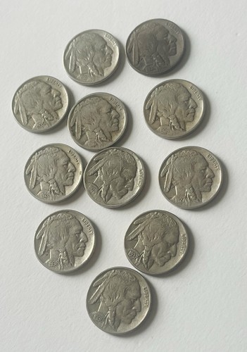 Buffalo nickel x11 - nickel, 1916-37
