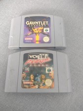 NINTENDO 64 GAME CARTRIDGE'S GAUNTLET LEGENDS AND WCWNWO REVENGE BUNDLE X 2