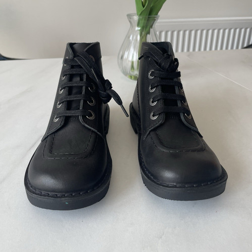 Kickers womens black - womens, leather