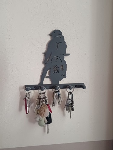 Motorbike home key holder - motorbike, rack