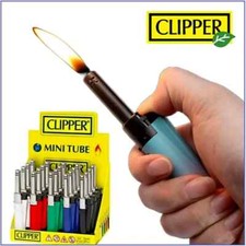 Clipper Lighters MINI TUBE LONG NOSE Design Full Set Gas Refillable 4 Candles