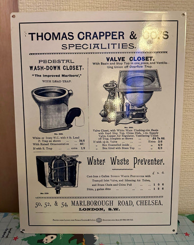 Vintage toilet advertising - vintage,