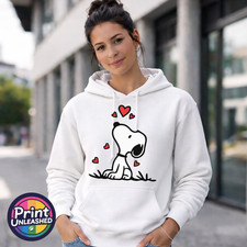 Beagle Hearts Graphic Hoodie