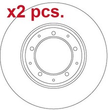 X2 PCS REAR BRAKE DISC ROTOS