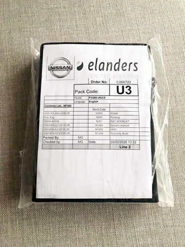 Genuine nissan owner manual - genuine,