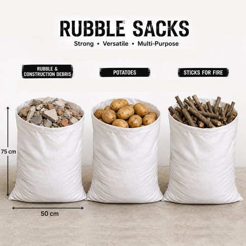 Heavy duty rubble sacks - heavy,