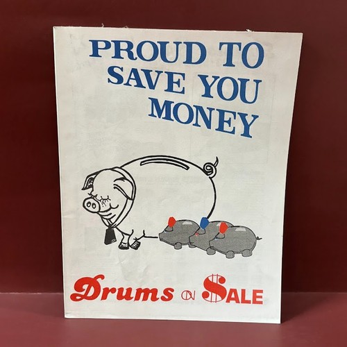 Drums sale catalog - on, vintage