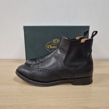 Church's Black Leather Chelsea Pull On Ankle England Dress Boots Uk 7 Eu 41