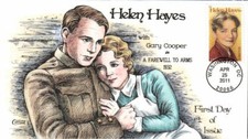 #4525 Helen Hayes Collins FDC