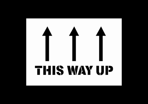 Reusable this way sign - reusable,