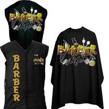 Custom Barber vest uniform, Barbershop Vest, Barber smock, Barber vest and cape