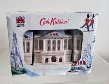 Cath Kidston Buckingham Palace Salt & Pepper Shaker with Egg Cup Boxed