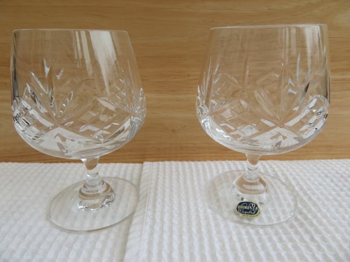 Pair vintage brandy glasses - pair,