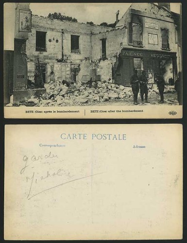 Ww1 soldiers old postcard - old,