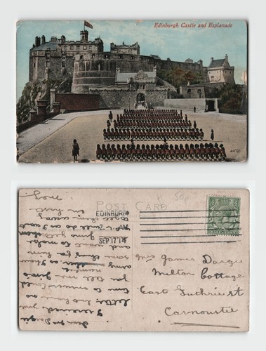 Postcard edinburgh castle and - postcard,