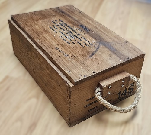 Vintage wood military surplus - vintage,
