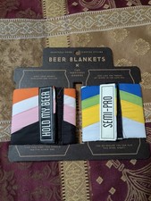 Beer Blanket Puffyvest Koozie Set by Brass Monkey, Can Holder, Water-resistant