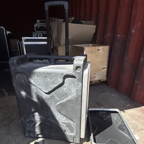 Black plastic rack case - black,