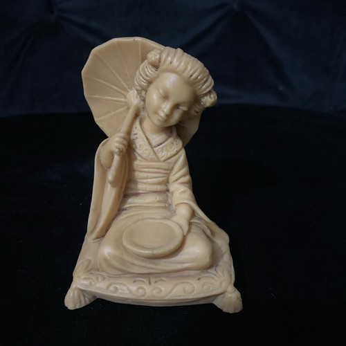 Vintage geisha girl figurine - vintage, 5