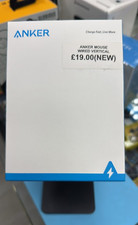 Anker Wireless Vertical Ergonomic Mouse Black Rechargeable