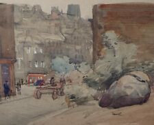 Original Watercolour, 'Looking into the Grassmarket', William Walls 1860-1942