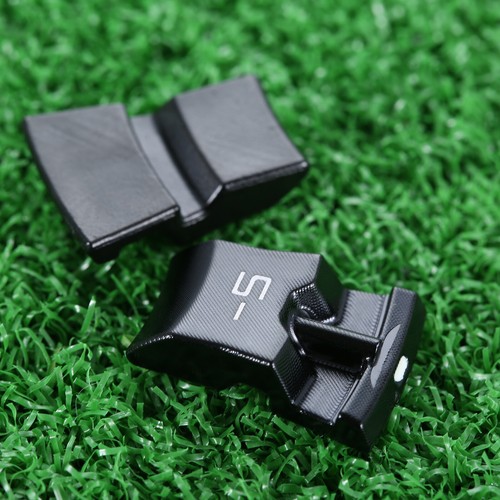Black alloy golf weight - black,
