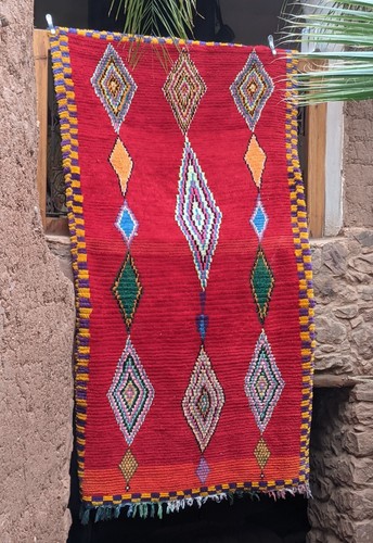 Vintage moroccan berber rug - moroccan,