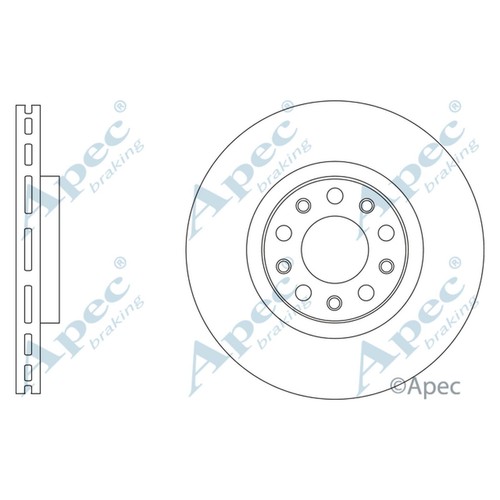 Brake discs vented - 2x,