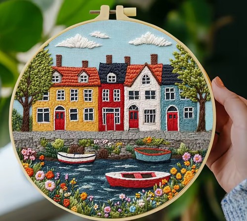 Embroidery kit riverbank - -,