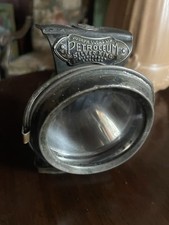 Joseph Lucas Ltd. 1915 Vintage Petroleum Silver King Bicycle Lamp WW1 Era