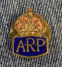 WW2 ARP Warden Enamel & Brass