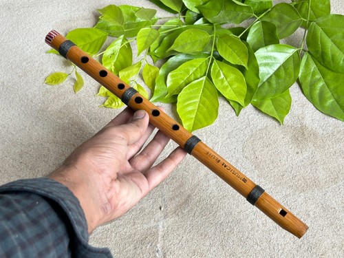 Old vintage musical flute - old,