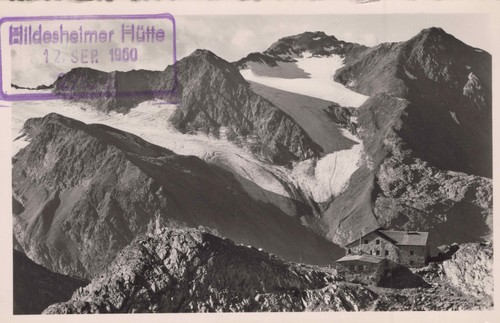 Postcard hildesheimer hütte - postcard,
